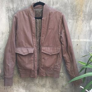 Reversible men's RVCA military jacket